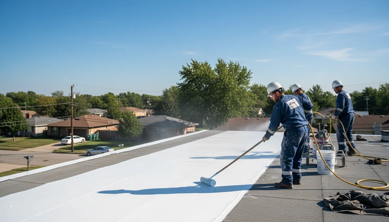 Commercial roof coating in Eldon, MO near me